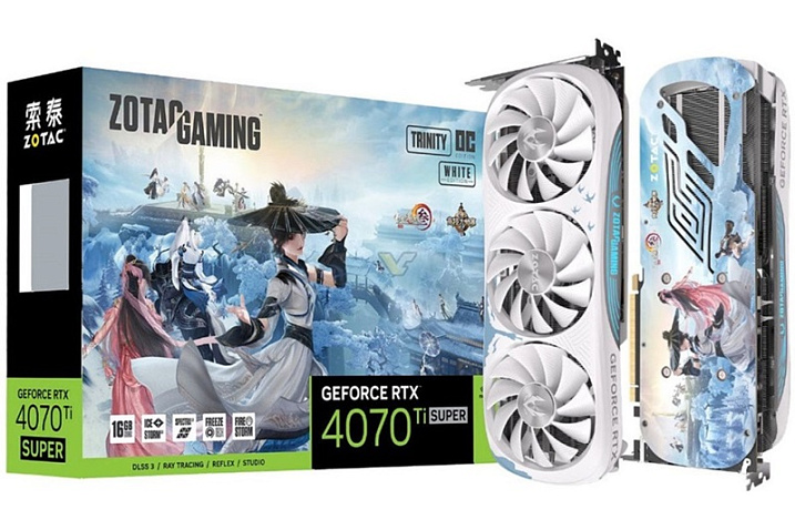 ZOTAC показала светлую GeForce RTX 4070 Ti SUPER Trinity White OC JX Online 3 Edition