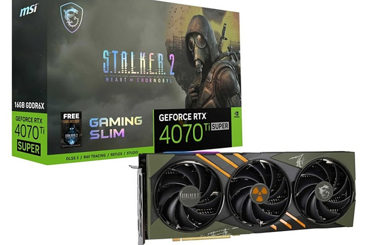 MSI будет выпускать GeForce RTX 4070 Ti SUPER S.T.A.L.K.E.R. 2 Edition вместе с копией игры