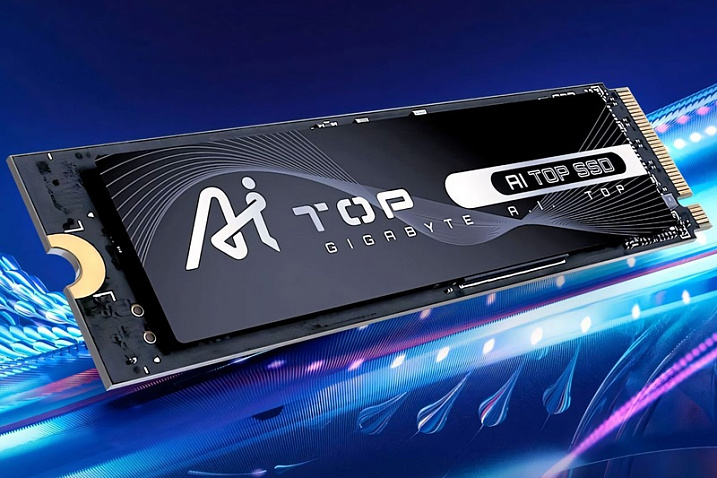 Накопитель GIGABYTE AI TOP 100E рассчитан на перезапись 219.000 Тбайт данных