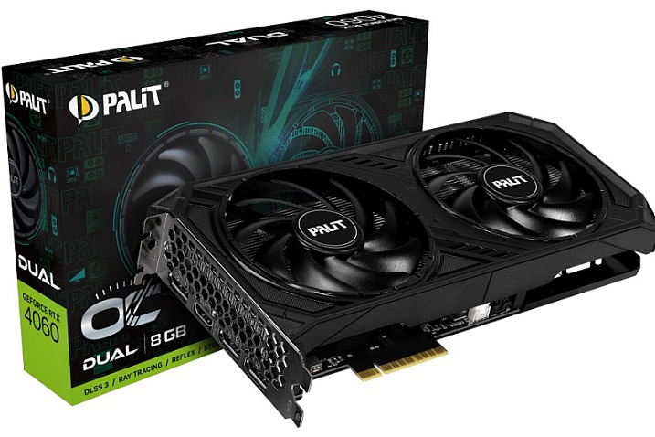 Видеокарта Palit GeForce RTX 4060 поставляется с укороченным разъемом PCI Express