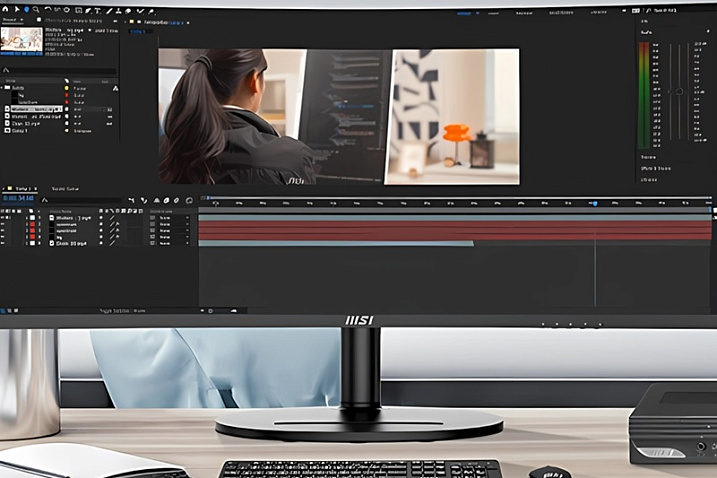 MSI показала широкий монитор Modern MD342CQP с разрешением 3440x1440