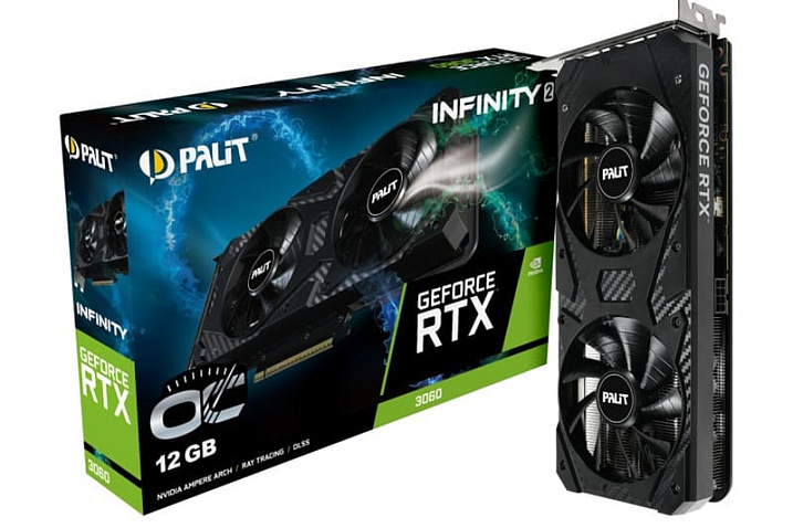 Palit выпустила «новую» GeForce RTX 3060 12GB Infinity 2 OC