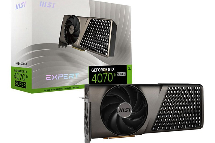 MSI выпустила видеокарты GeForce RTX 4070 Ti SUPER серий EXPERT и AERO