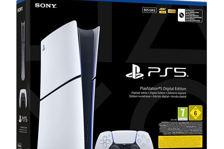 Sony PS5 Digital Slim с хранилищем на 825 Гбайт стоит столько же, сколько и версия на 1 Тбайт