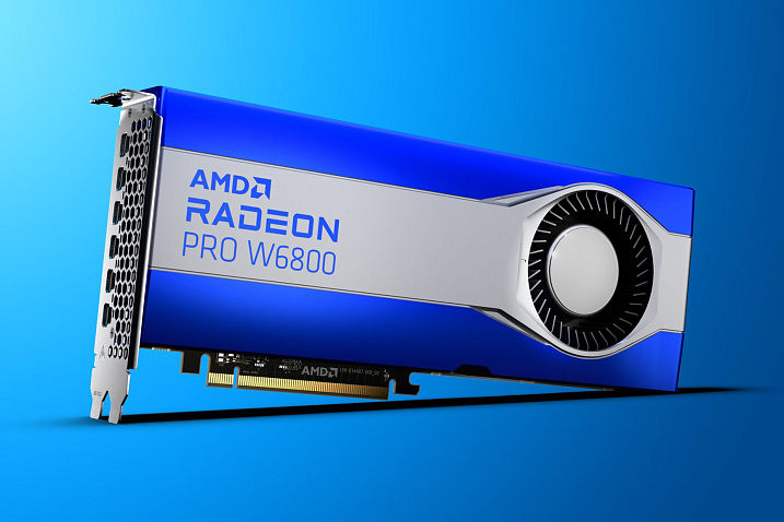 AMD представила профессиональные видеокарты серии W6000