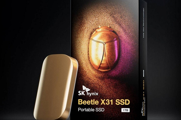 SK hynix выпустила портативный накопитель Beetle X31 в стиле золотого скарабея