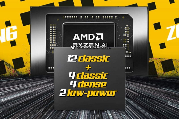 Мобильные процессоры AMD Medusa Point 1 предложат до 22 ядер и два кристалла
