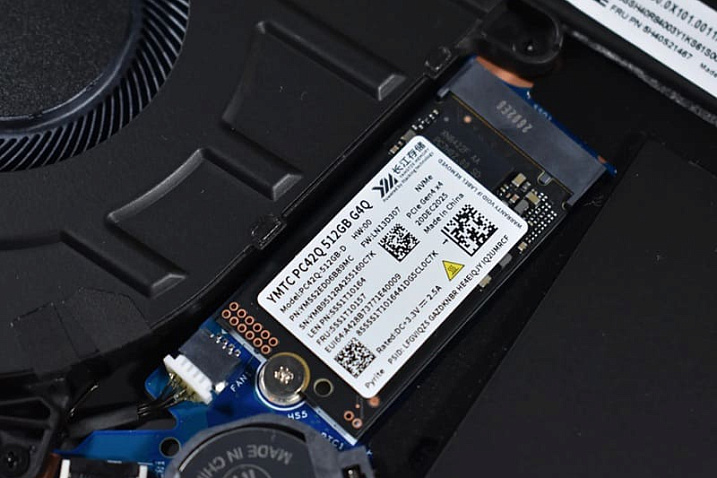 Lenovo начала оснащать свои ноутбуки накопителем от китайской компании YMTC