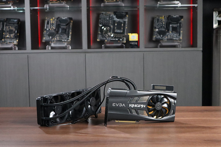 Оверкловер K|NGP|N поделился изображением именной видеокарты EVGA GeForce RTX 3090 HYBRID K|NGP|N