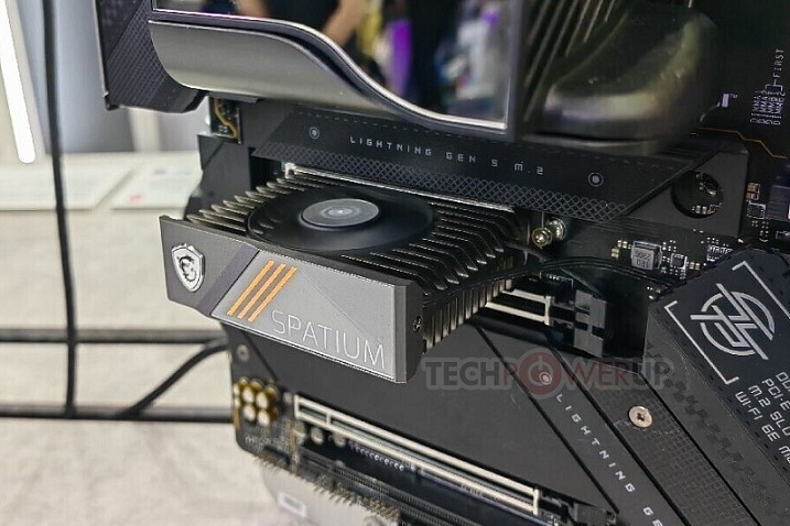 MSI показала премиальный накопитель SPATIUM M570 PRO с охлаждением FROZR/FROZR+