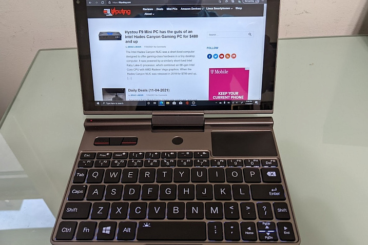 Появились первые обзоры модульного ноутбука GPD Pocket 3