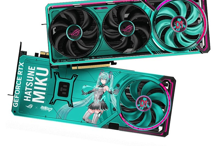 Видеокарта ASUS ROG Astral RTX 5080 Hatsune Miku продаётся почти в два раза дороже РРЦ