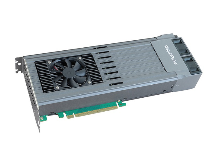 Карта расширения HighPoint SSD7749M2 поддерживает 16 накопителей PCIe 4.0