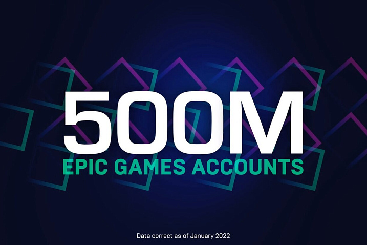 В Epic Games зарегистрировано 500 миллионов учетных записей