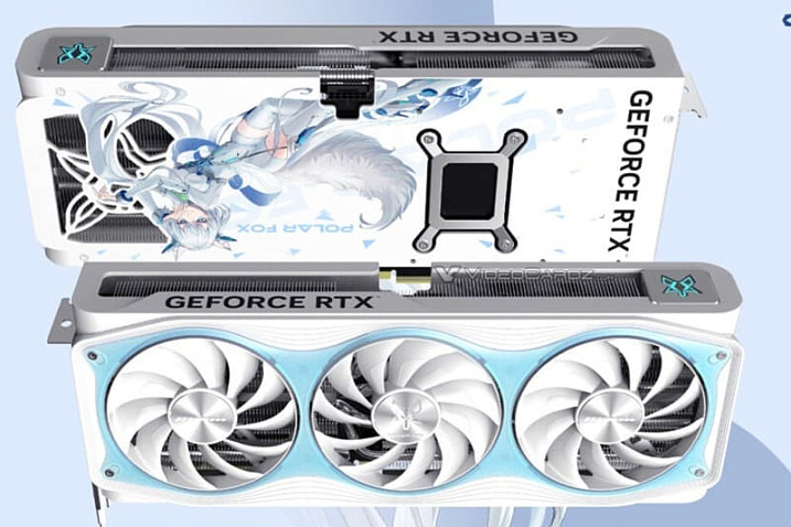 Manli поработала над видеокартой GeForce RTX 5070 Polar Fox, изменив её цвет