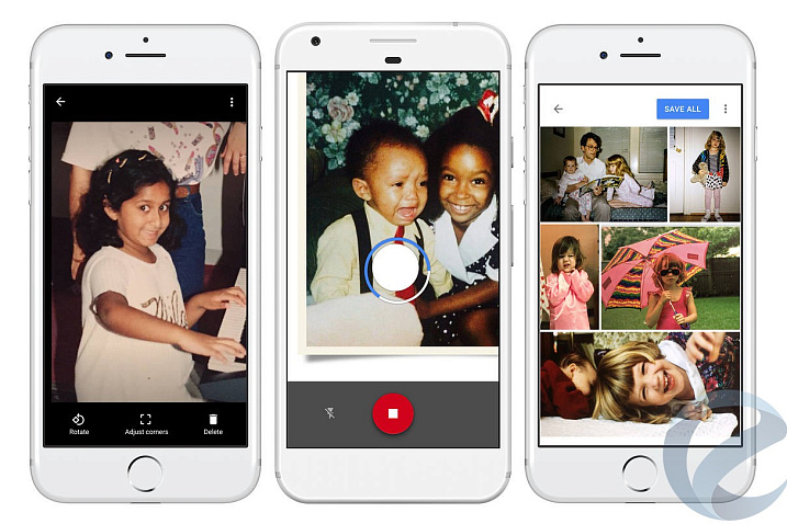 Google представила программу PhotoScan для оцифровки фотографий