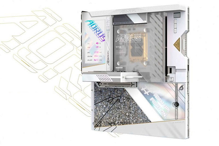 Плата GIGABYTE Z790 XTREME X ICE получила позолоченный процессорный разъем