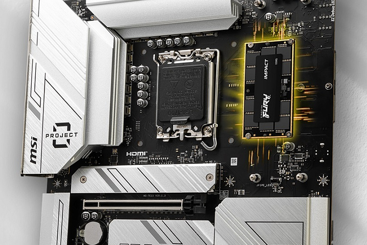 MSI внедрила модуль памяти CAMM2 в материнскую плату Z790 Project Zero