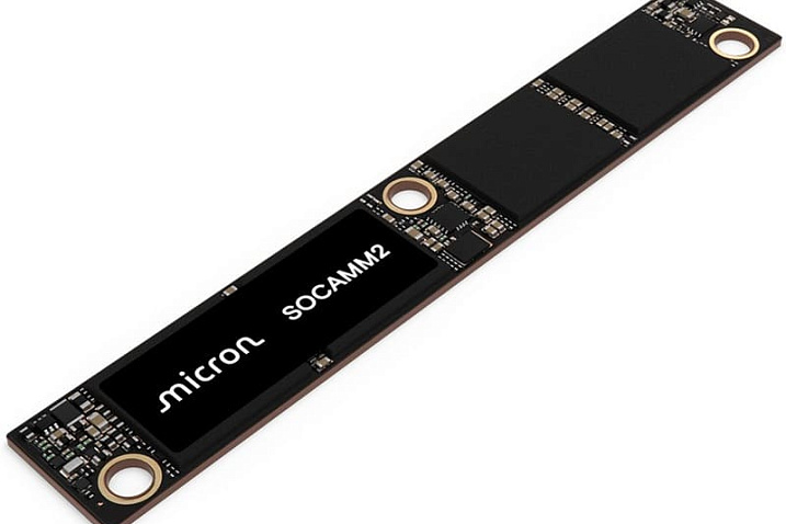 Micron начала поставки образцов модулей памяти SOCAMM2 объёмом 192 Гбайта