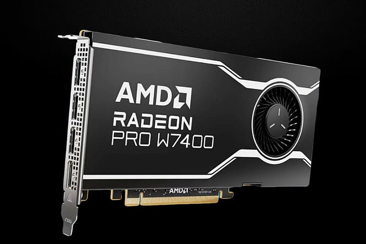 AMD представила Radeon Pro W7400 — энергоэффективную профессиональную видеокарту на RDNA 3
