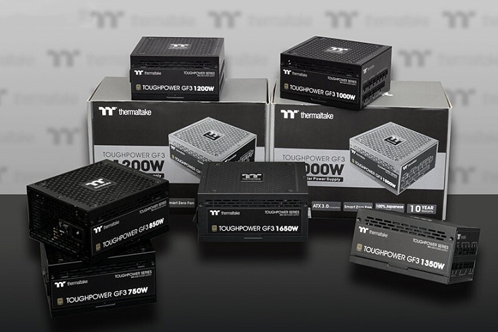 Thermaltake представила новые блоки питания серий Toughpower GF3, iRGB и SFX