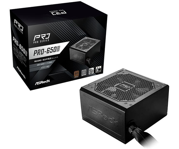 Блок питания ASRock PRO X1P Bronze 650W