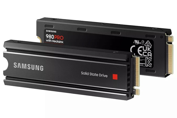 Samsung представила твердотельный накопитель 980 Pro с радиатором