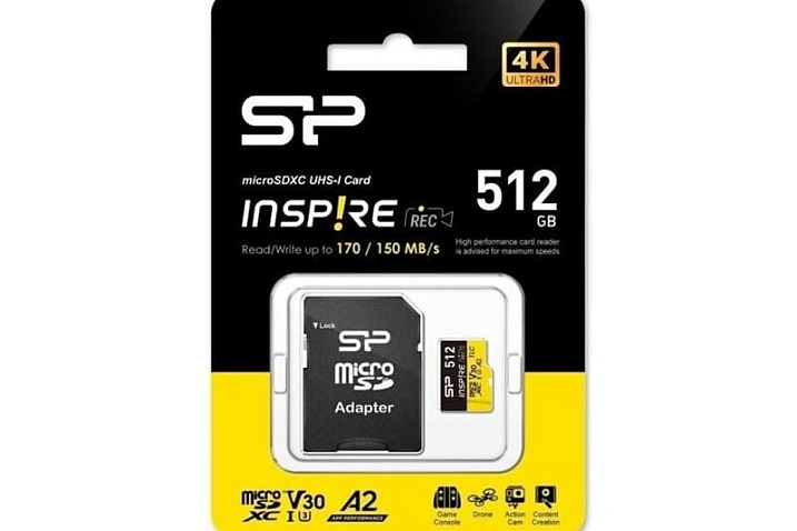 Silicon Power начала продажи доступной карты памяти microSDXC Inspire 