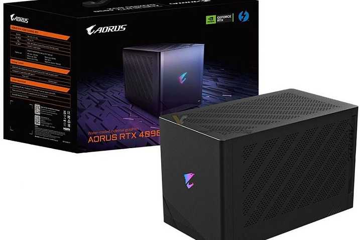 GIGABYTE выпустит GeForce RTX 4090 AORUS Gaming Box с жидкостным охлаждением