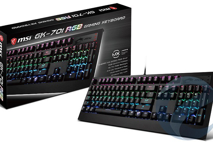 MSI выпустит механическую клавиатуру GK-701 RGB
