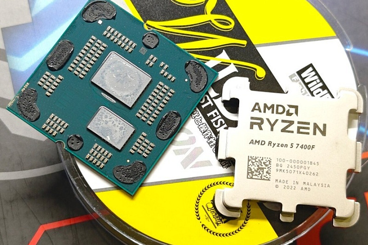 AMD Ryzen 5 7400F лишился жидкого металла и поставляется с простой термопастой  