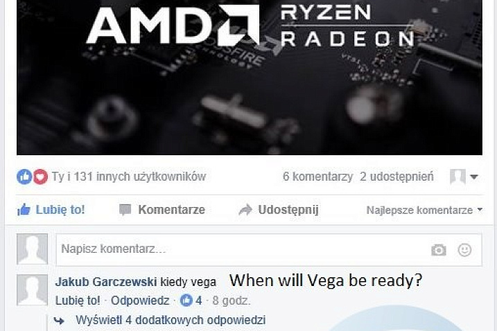 AMD подтвердила, что представит Vega уже в этом квартале