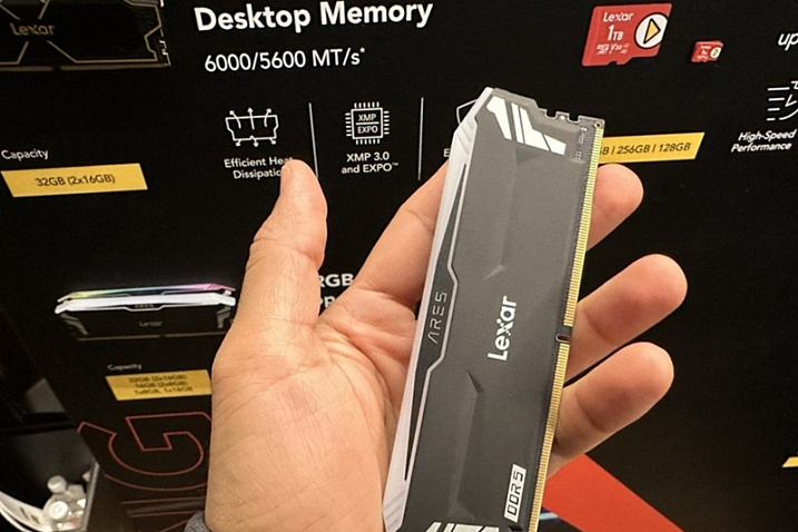 Lexar показала модули памяти THOR и ARES RGB, а также несколько накопителей с PCIe 4.0 и 5.0