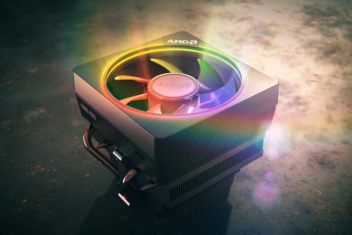 AMD обновила кулер Wraith Prism, увеличив количество тепловых трубок