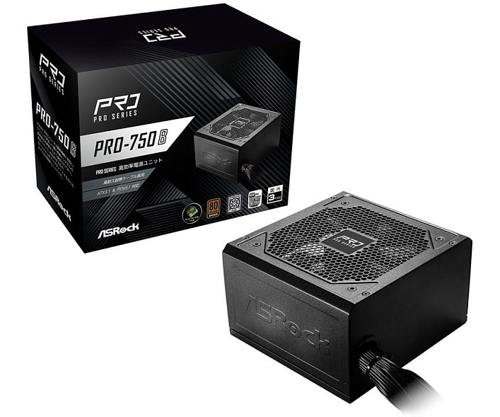 Блок питания ASRock PRO X1P Bronze 750W
