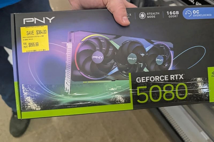 Пользователю удалось купить практически новую GeForce RTX 5080 с 30% скидкой