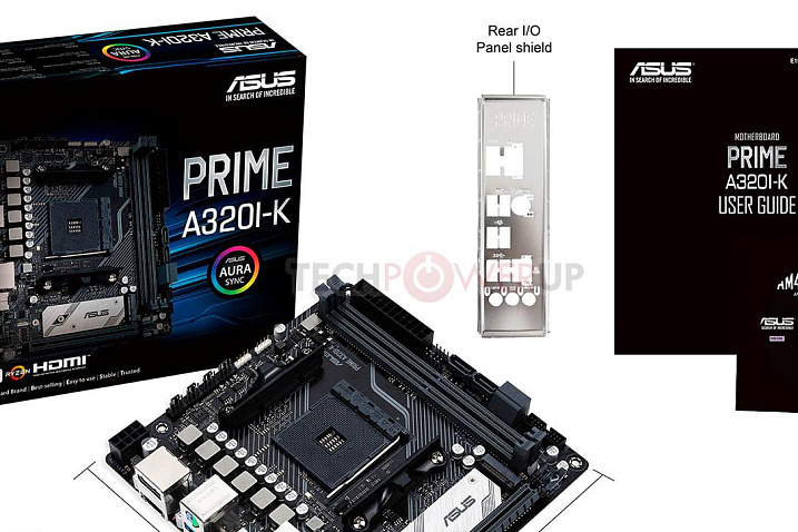 ASUS выпустила материнскую плату формата Mini-ITX, Prime A320I-K