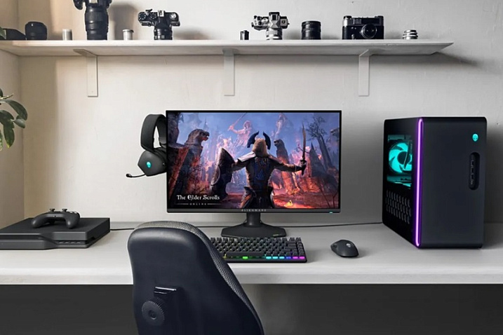 27-дюймовый монитор Alienware AW2725QF работает в режимах 4K/180 и 1080p/360