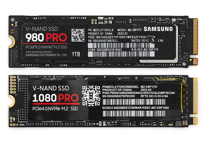 В Китае продается поддельный накопитель Samsung 1080 PRO