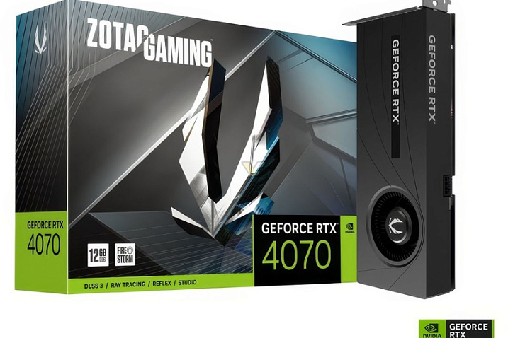 ZOTAC выпустила GeForce RTX 4070 с турбинным охлаждением