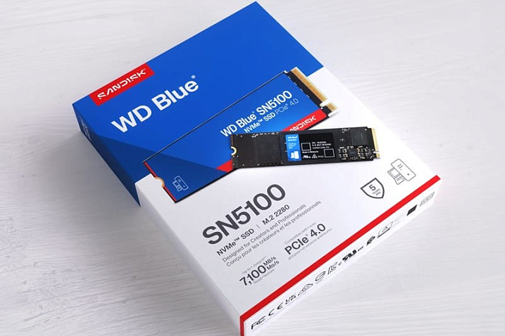 Накопитель SanDisk WD Blue SN5100 предлагает 30% рост скорости по сравнению с SN5000