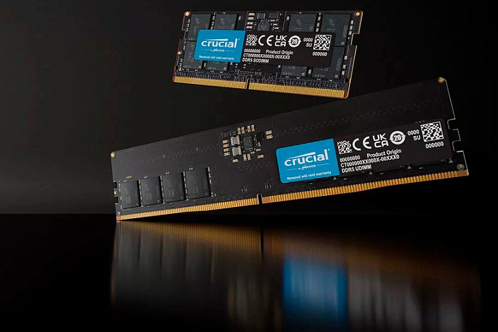 Micron выпустила оперативную память DDR5 объемом 24 и 48 Гбайт