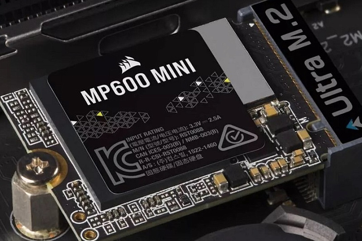 Накопитель CORSAIR MP600 Mini подходит для установки в портативную консоль Steam Deck