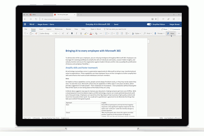 Microsoft разрабатывает для Word функцию текстового редактора, работающую на ИИ
