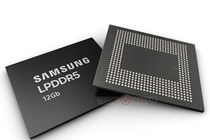 Samsung начала массовое производство первой в мире мобильной памяти LPDDR5 на 12 ГБ