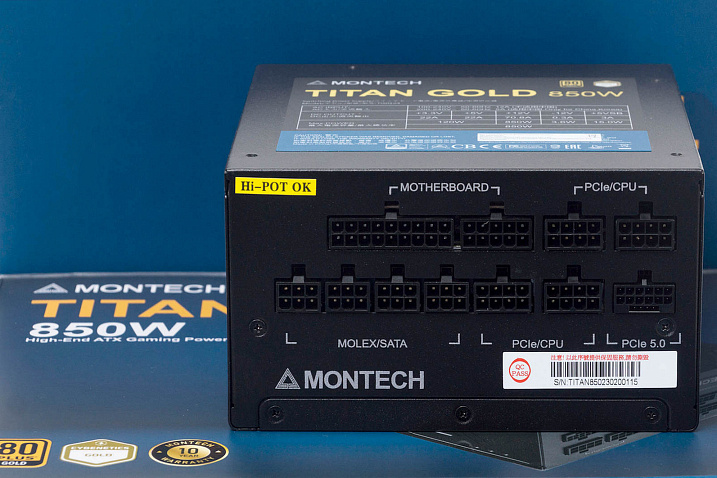 Обзор и тестирование блока питания Montech TITAN GOLD 850W