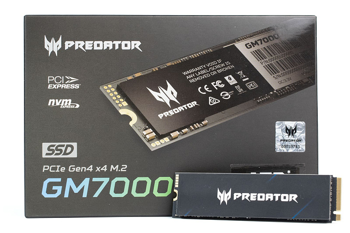 Обзор и тест M.2 NVMe накопителя Acer Predator GM7000 1TB