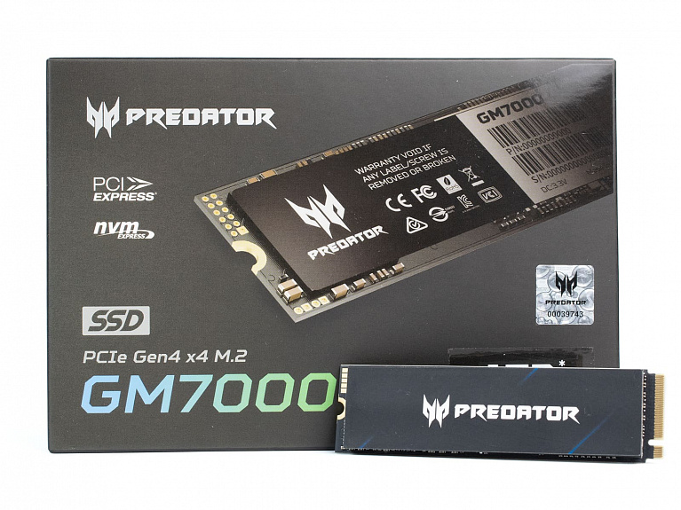 Обзор и тест M.2 NVMe накопителя Acer Predator GM7000 1TB