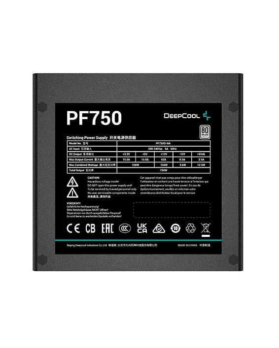 Блок питания Deepcool PF750 Black