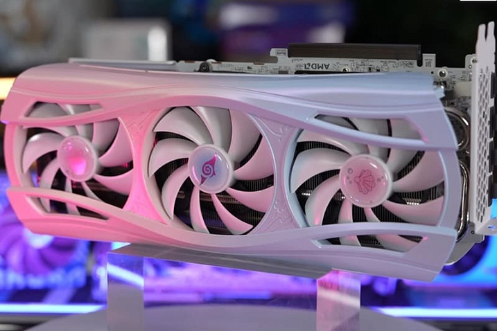 Yeston Radeon RX 9070 XT Sakura Atlantis оснащена ароматизатором воздуха